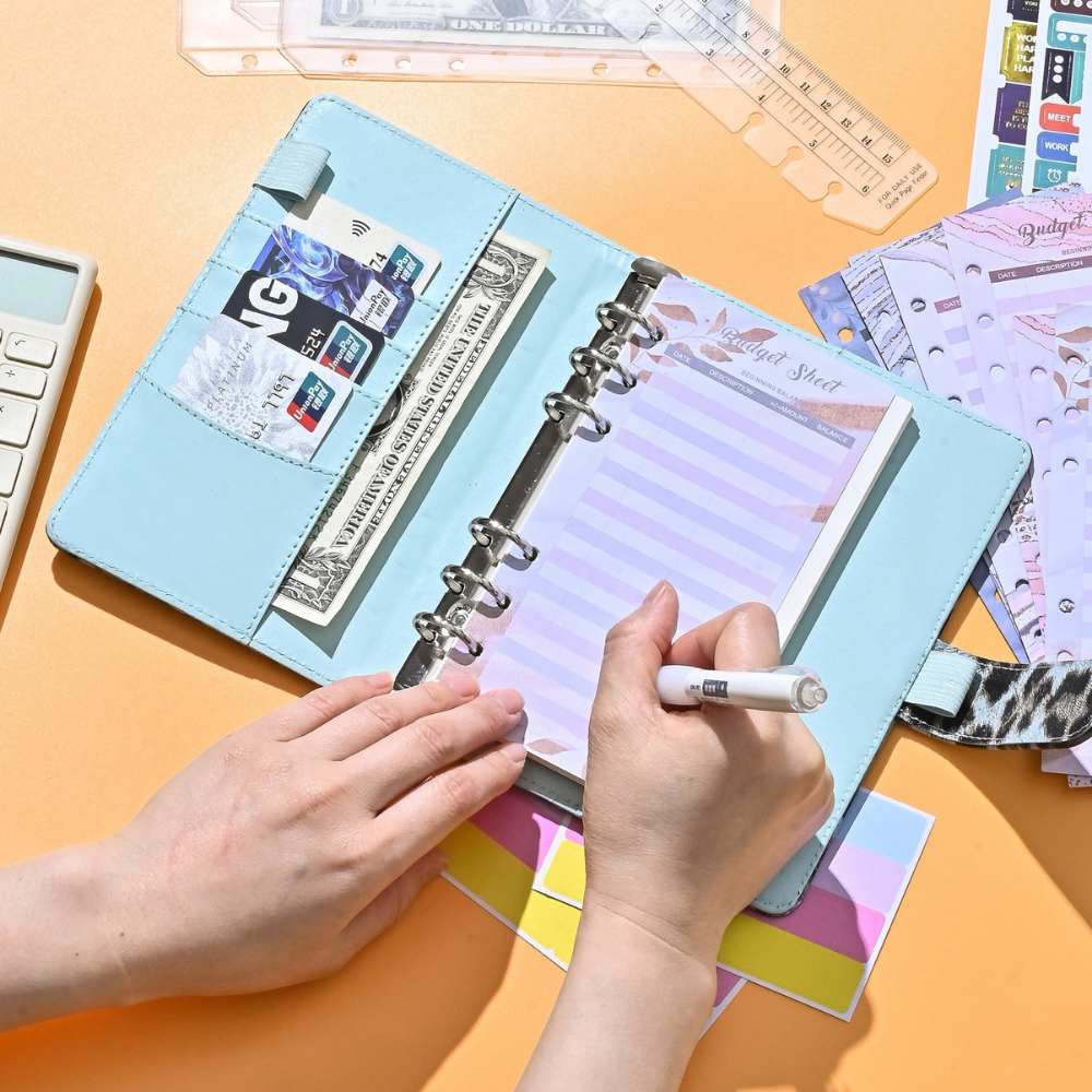 Блокнот-планер для грошей бюджету та зберігання фінансів з синім відтінком формат А6 Леопардовий - фото 9 Блокнот-планер для грошей бюджету та зберігання фінансів з синім відтінком формат А6 Леопардовий - фото 9