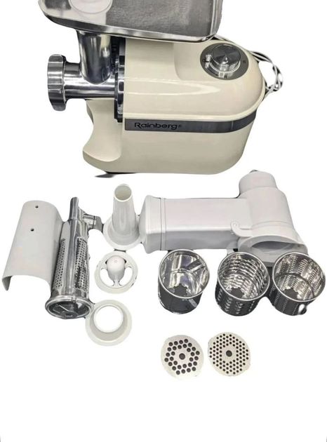Мясорубка электрическая Rainberg RB-2270 шнековая 3800 Вт Белый (ML-04861) - фото 6