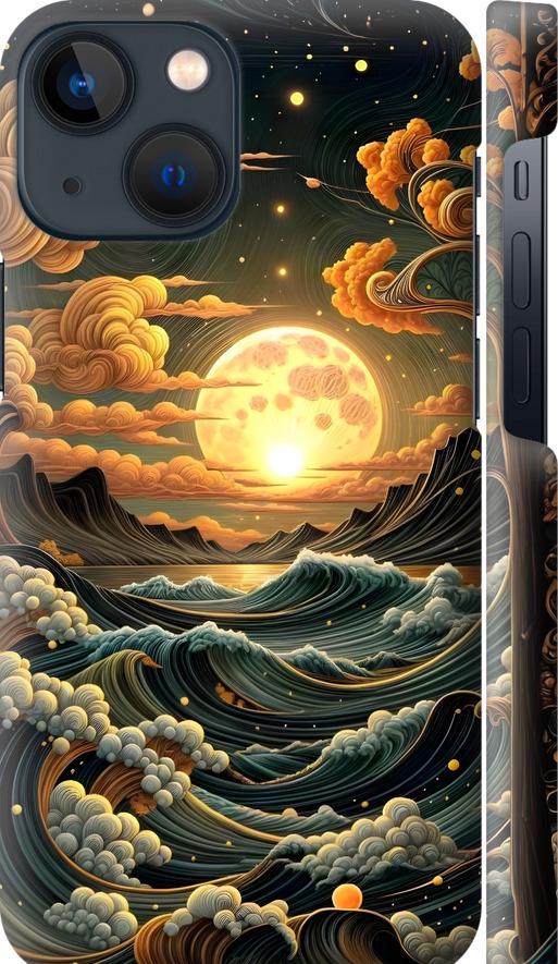 Чехол на iPhone 13 Mini Арт волны (6332m-2373-42517) Чехол на iPhone 13 Mini Арт волны (6332m-2373-42517)