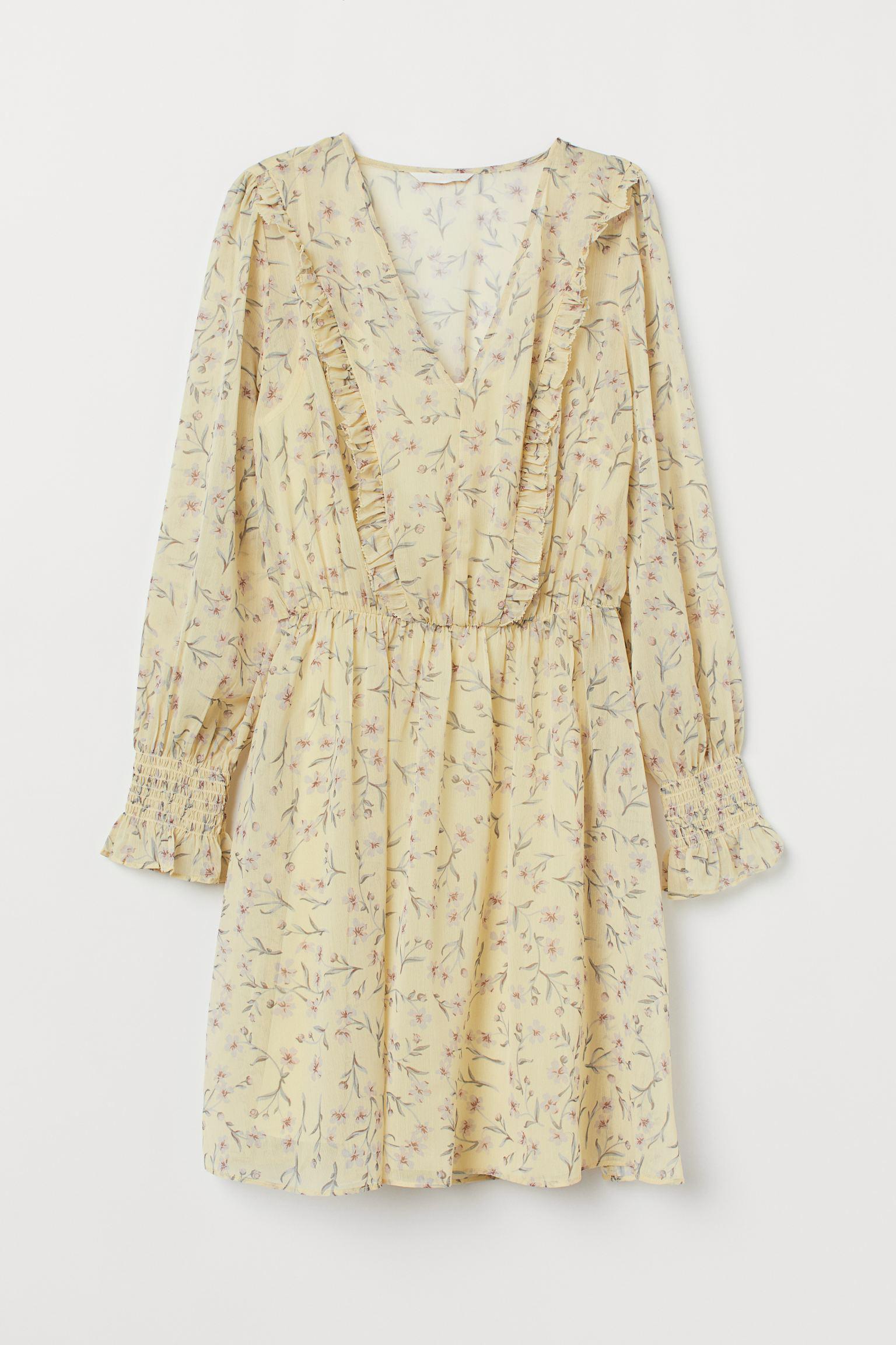 Платье H&M Цветы р. 46 Желтый (14047467309)