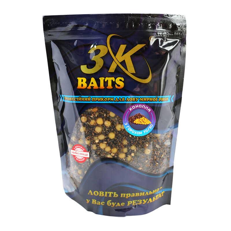 Прикорм 3KBaits 800 г Конопля/Горох (3KB1056)