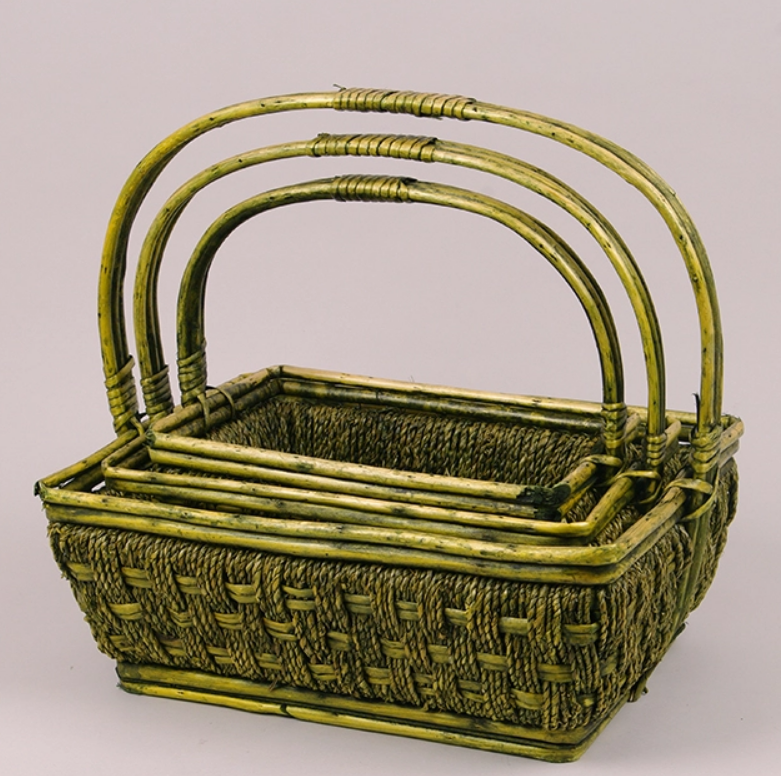 Комплект корзин из лозы 3 шт. (46141)