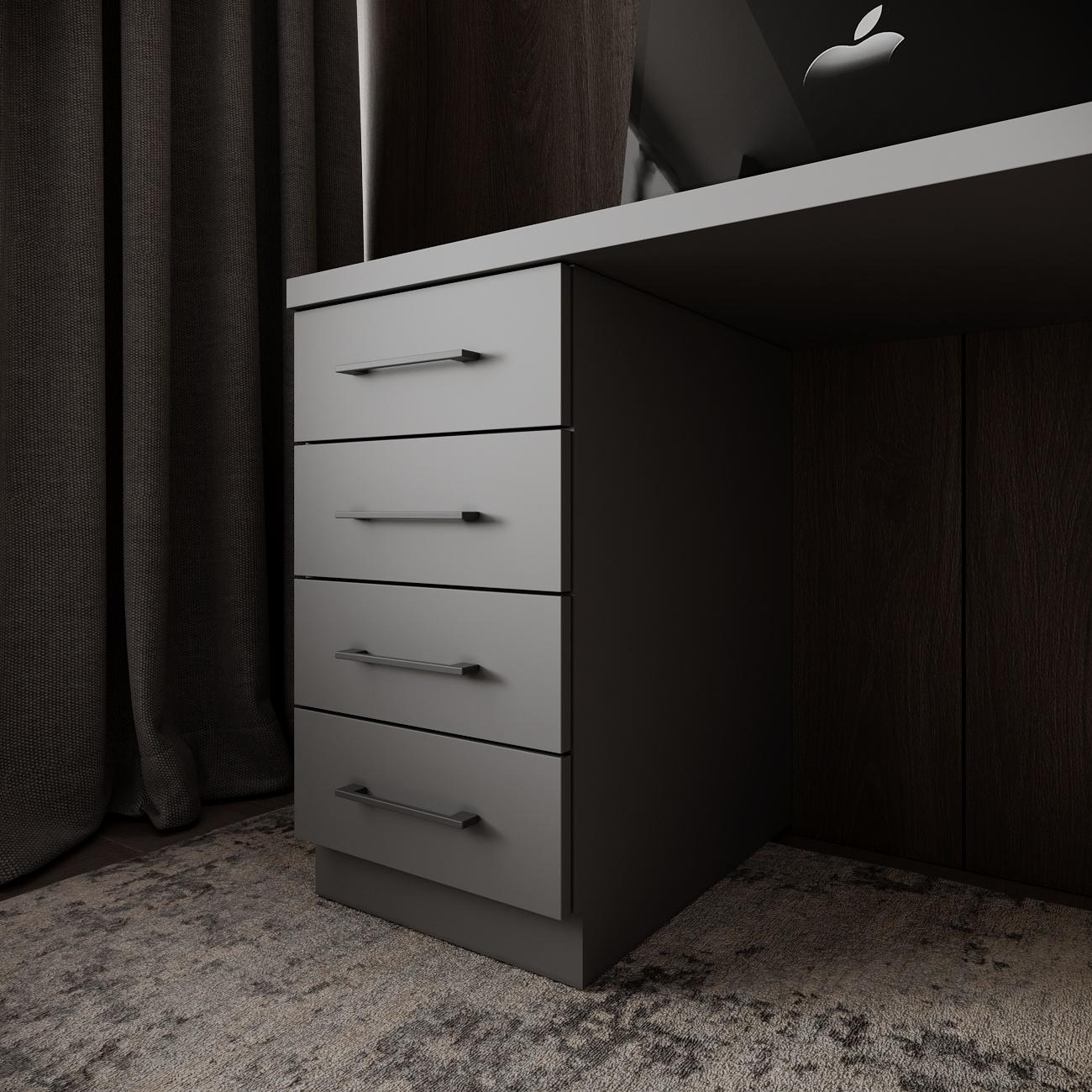 Компьютерный стол Mebellini Торонто лофт 1200x600x770 мм Антрацит (арт.SKEP1000-195) - фото 7 Компьютерный стол Mebellini Торонто лофт 1200x600x770 мм Антрацит (арт.SKEP1000-195) - фото 7