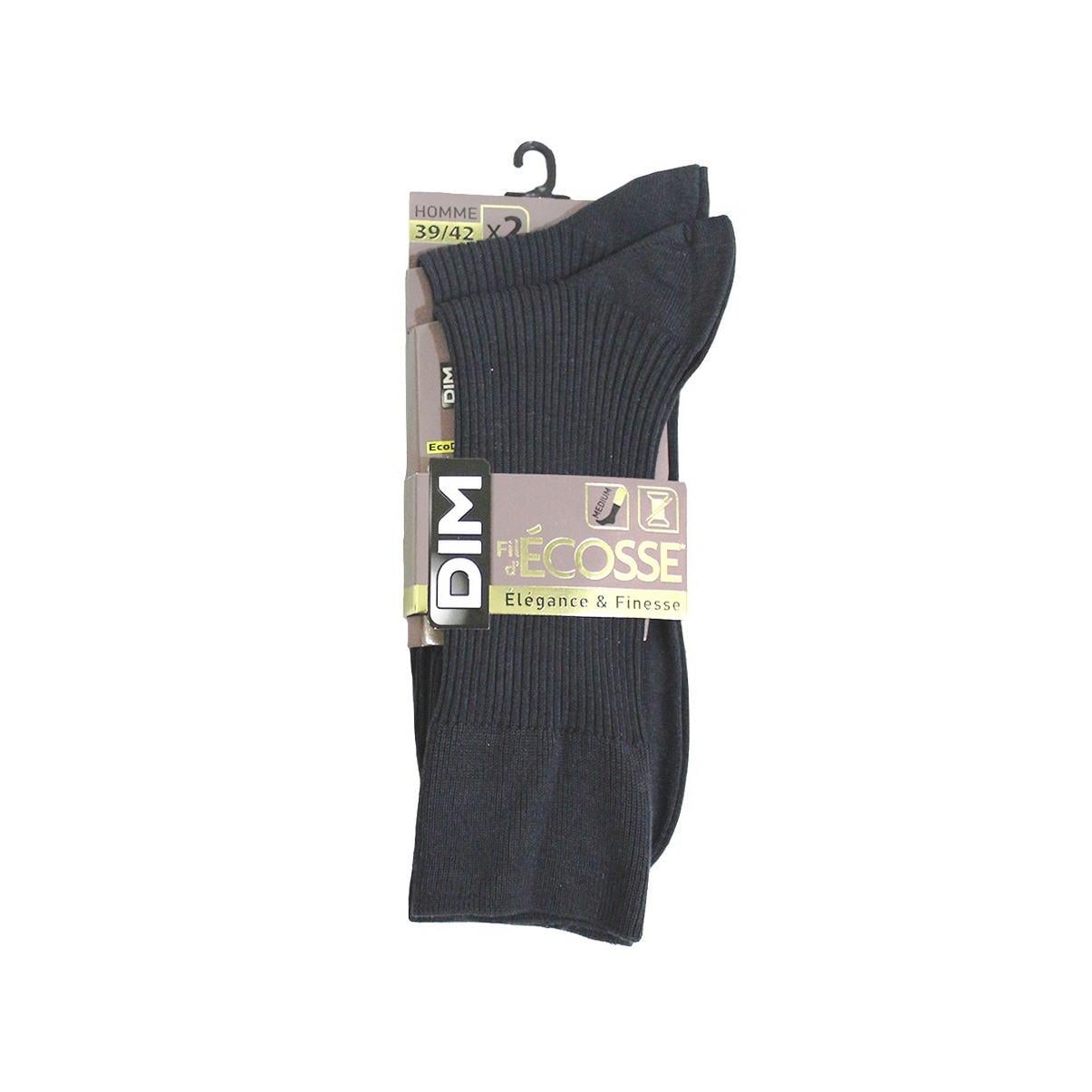 Носки DIM Fil d’Ecosse GRIS FONCE 2 Носки DIM Fil d’Ecosse GRIS FONCE 2