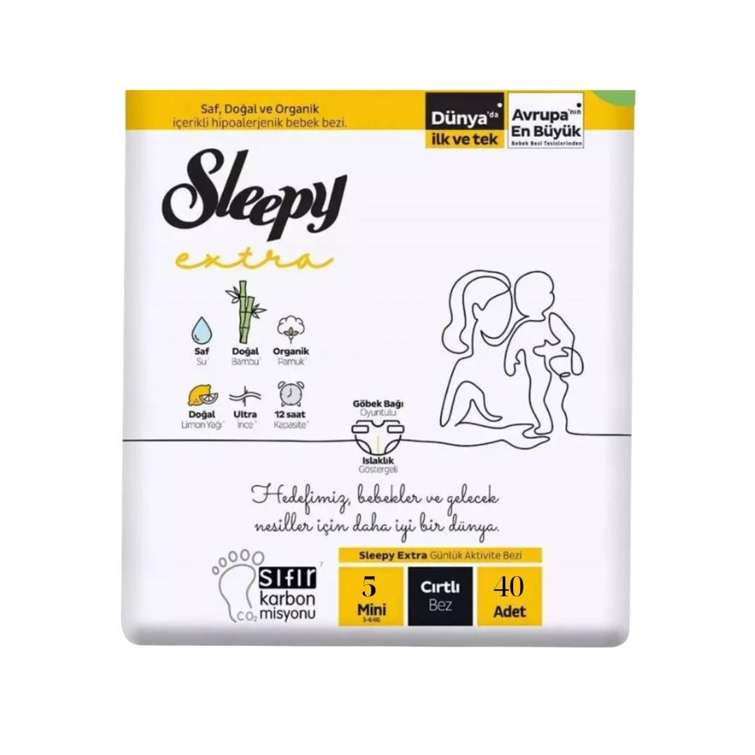 Підгузки дитячі SLEEPY Extra Junior-5 11-18 кг 40 шт. (000006004)