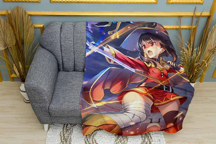 Плед Megumin in the battle Konosuba плюш двухслойный 150х210 см (113739-3)