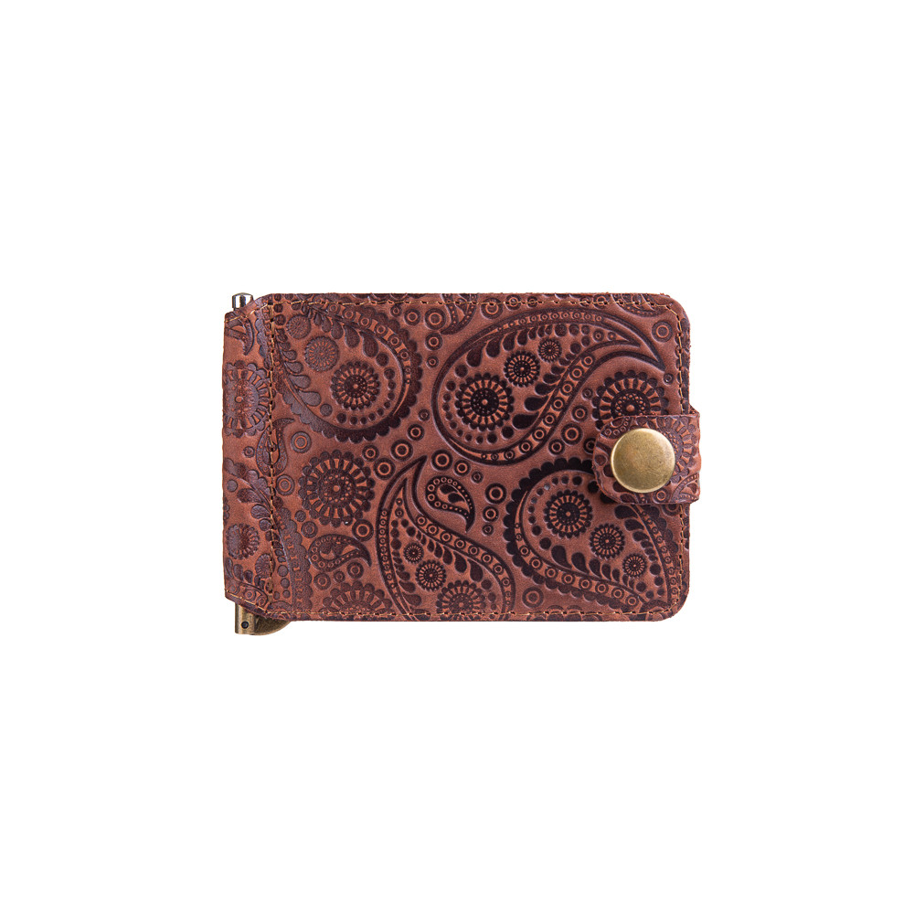Затискач для грошей HiArt MC-01 Shabby Buta Art Сognac (MC-01-S19-1431-T004)