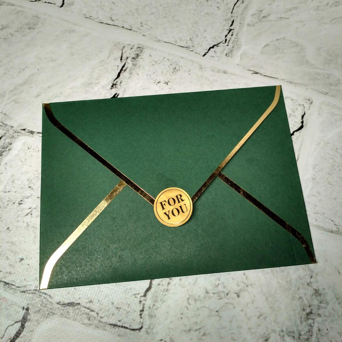 Конверт бумажный Премиум Gold 12,5х17,4 см Зеленый (5-85422) Конверт бумажный Премиум Gold 12,5х17,4 см Зеленый (5-85422)