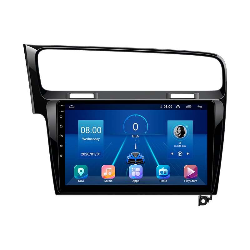 Автомагнитола штатная Lesko для Volkswagen Golf VII 2012-2017 10" 4/32Gb 4G Wi-Fi GPS Top MOB