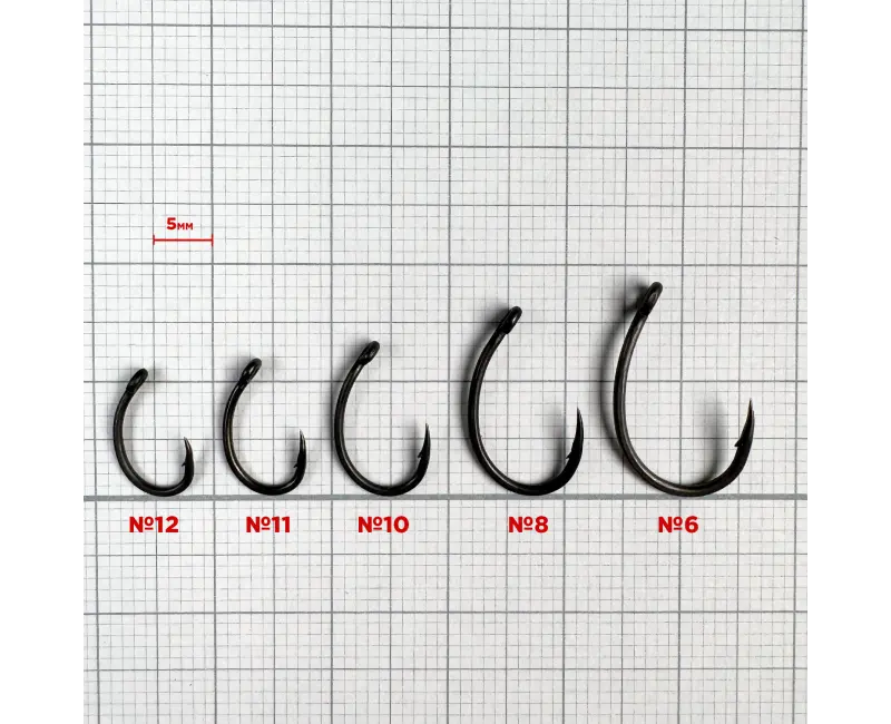 Крючки Bounty Krank Micro-Barbed 10 размер с бородкой - фото 2