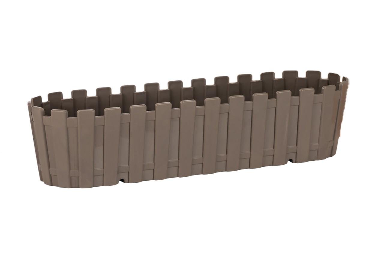 Вазон для квітів Poliwork Akasya Balcony підвісний 9 л 58x15x15 см Cвітло-коричневий