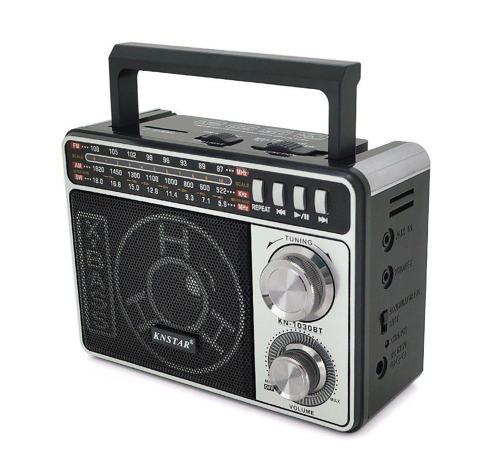 Радіоприймач з ліхтариком VOLTRONIC Knstar KN-1030 Bт акумулятор DC220