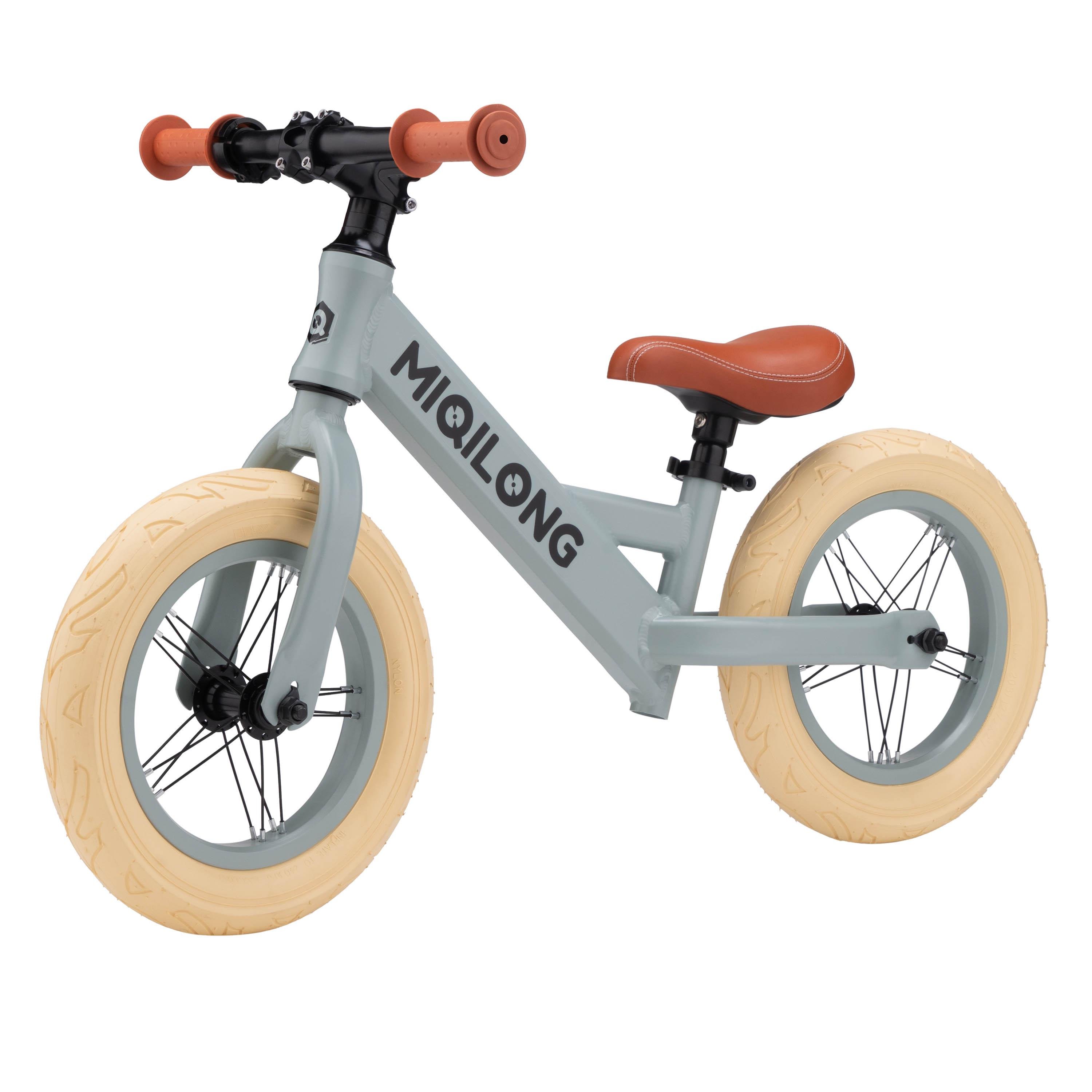 Беговел Miqilong HPA 12" с регулировкой высоты сидения с нагрузкой до 50 кг Оливковый (ZCY-HPA12-OLIVE)