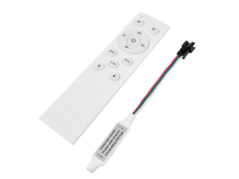 Контроллер для светодиодной ленты Running effect с пультом управления RF 12-24 V 12 кнопок (8051)