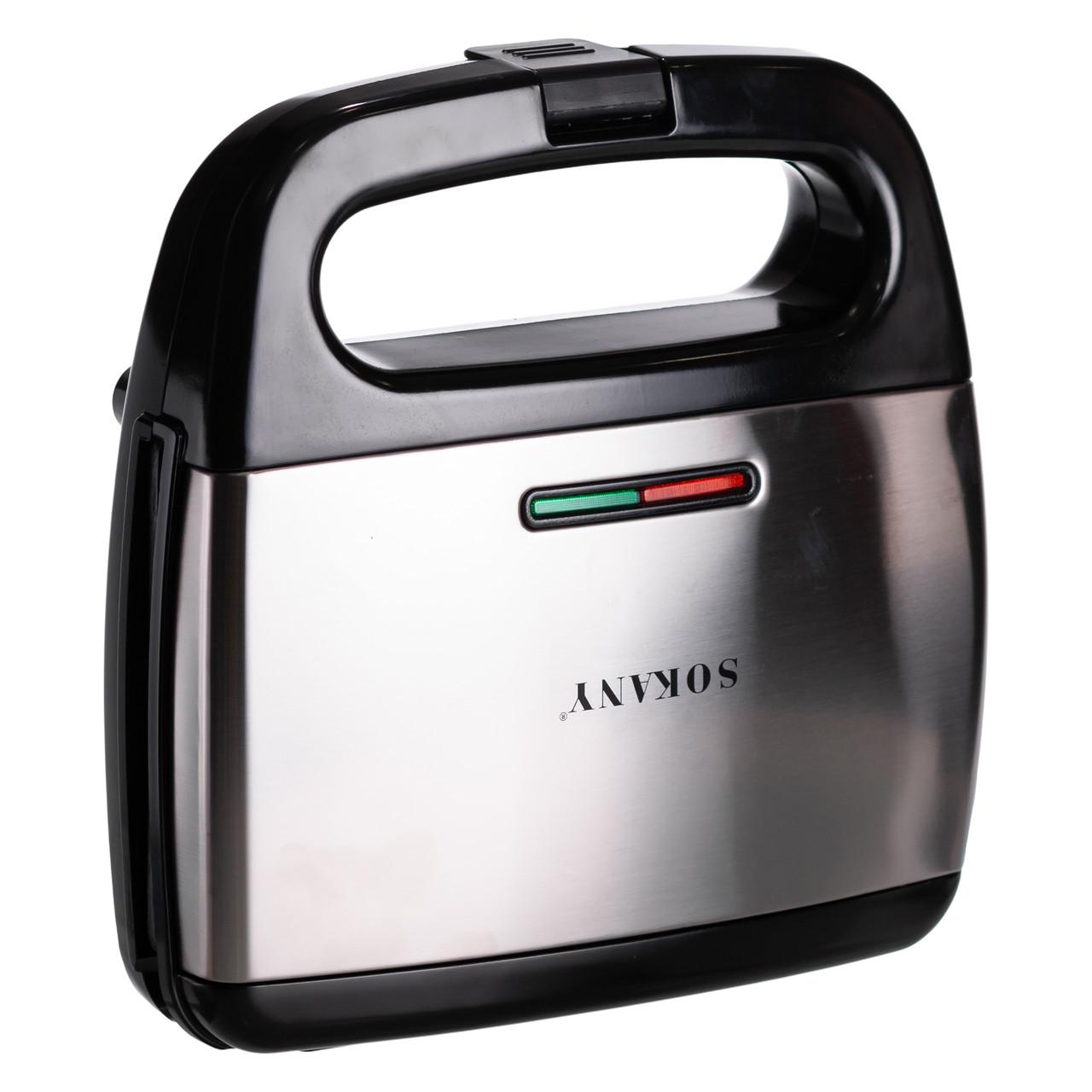 Электрогриль прижимной Sokany SK-08073 с антипригарным покрытием 750 Вт (SK-08073) - фото 3 Электрогриль прижимной Sokany SK-08073 с антипригарным покрытием 750 Вт (SK-08073) - фото 3