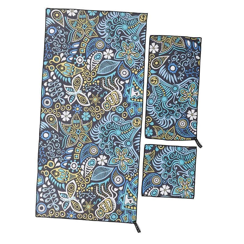 Полотенца спортивные Lower Beach Towel T-PBT Фиолетово-голубой (33508379)