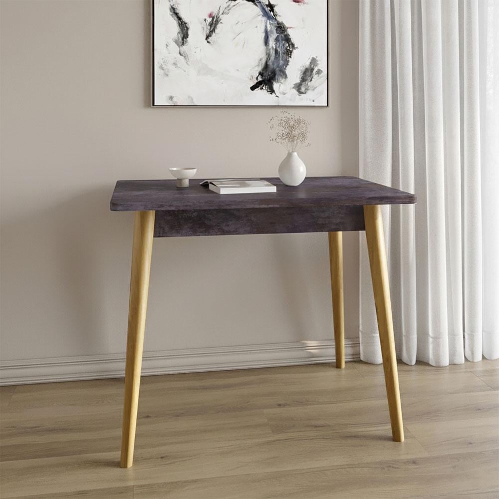 Обідній стіл Lion Маямі-2 дерев'яні ніжки Бетон темний (000-000-2592) - фото 1