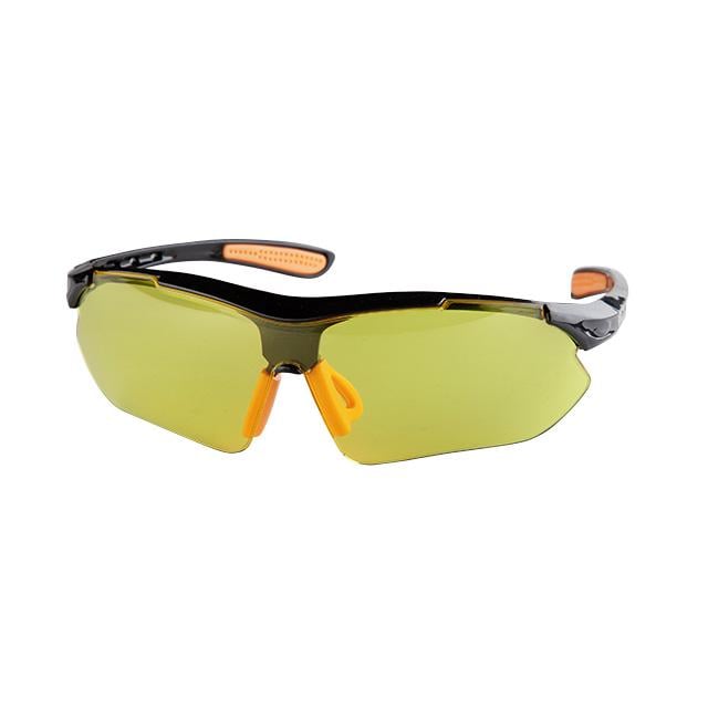 Очки защитные желтые линзы поликарбонатовые заушины Черный - фото 2 Очки защитные желтые линзы поликарбонатовые заушины Черный - фото 2