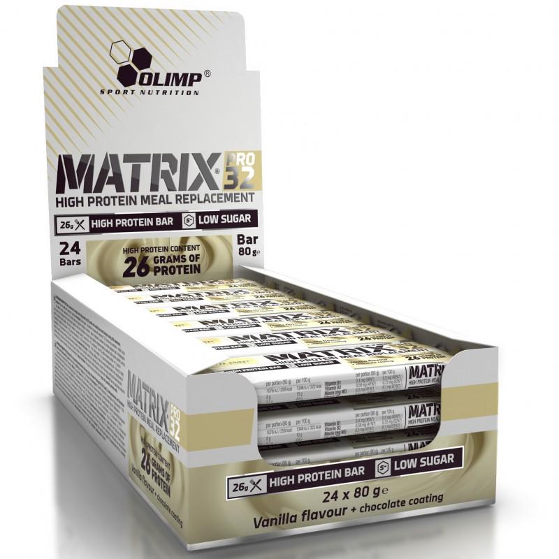 Батончик протеиновый Olimp Matrix pro 32 Ваниль 24 80 г