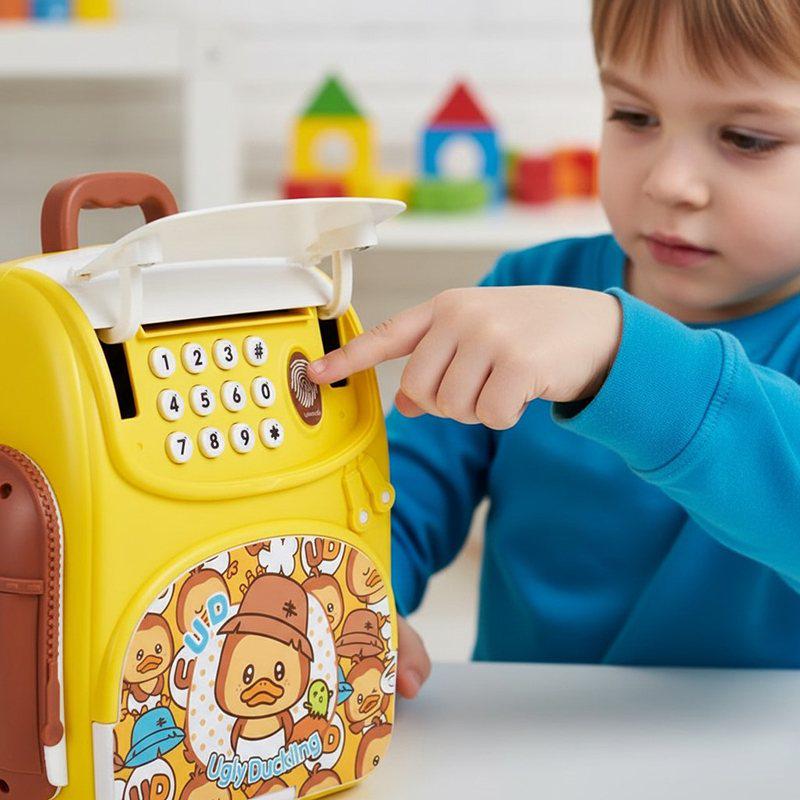 Детский рюкзак-сейф Ugly Duckling с кодовым замком и отпечатком пальца (16a607e4) - фото 2