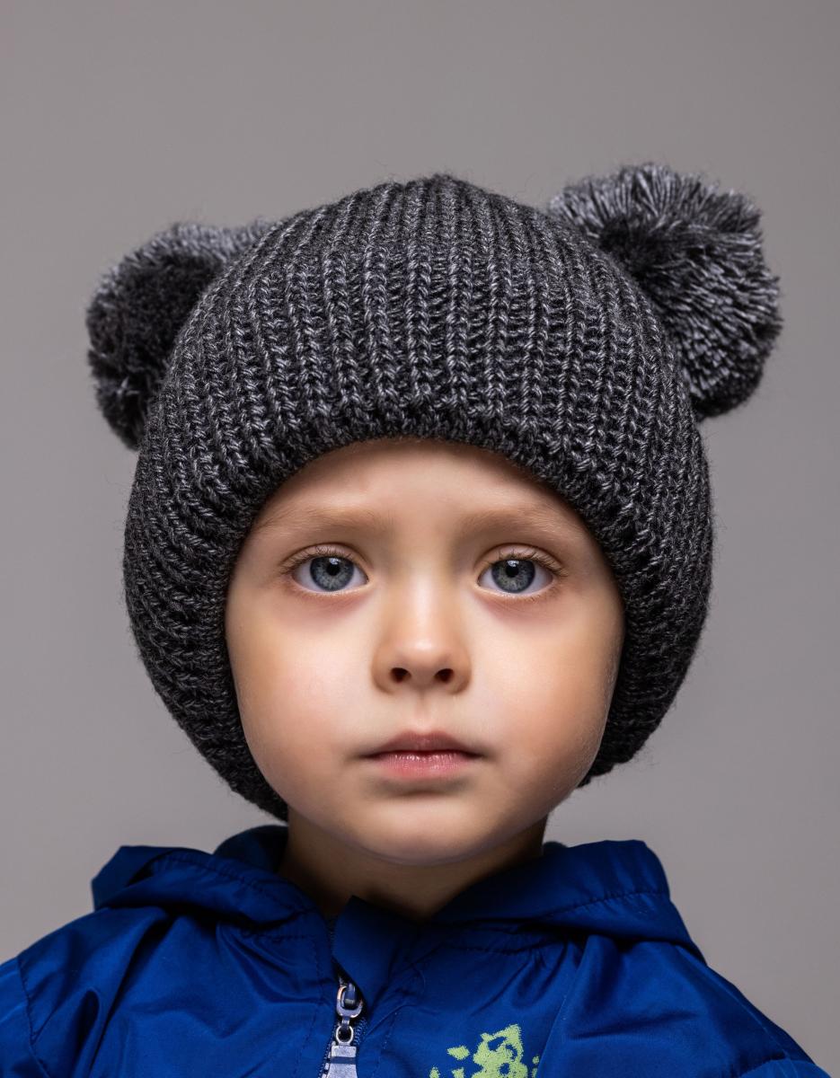 Шапка детская зимняя Alex Джоди 44-48 см Асфальт