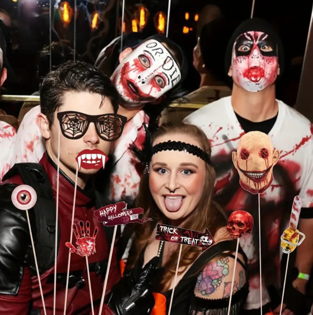 Фотобутафория на Хэллоуин 26 дет. One size Разноцветный (901998) - фото 3 Фотобутафория на Хэллоуин 26 дет. One size Разноцветный (901998) - фото 3