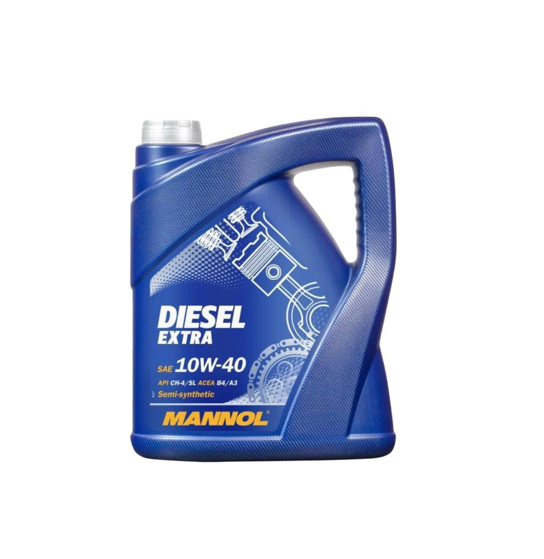 Моторне мастило Mannol Diesel Extra 10W-40 напівсинтетичне API CH-4/SL ACEA A3/B4 5 л