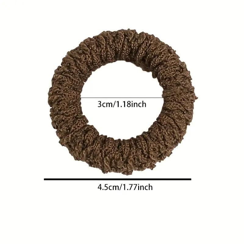 Набір жіночих гумок для волосся хвостів пучків м'які еластичні спандекс товсті однотонні 6 шт. Різнокольоровий - фото 6 Набір жіночих гумок для волосся хвостів пучків м'які еластичні спандекс товсті однотонні 6 шт. Різнокольоровий - фото 6