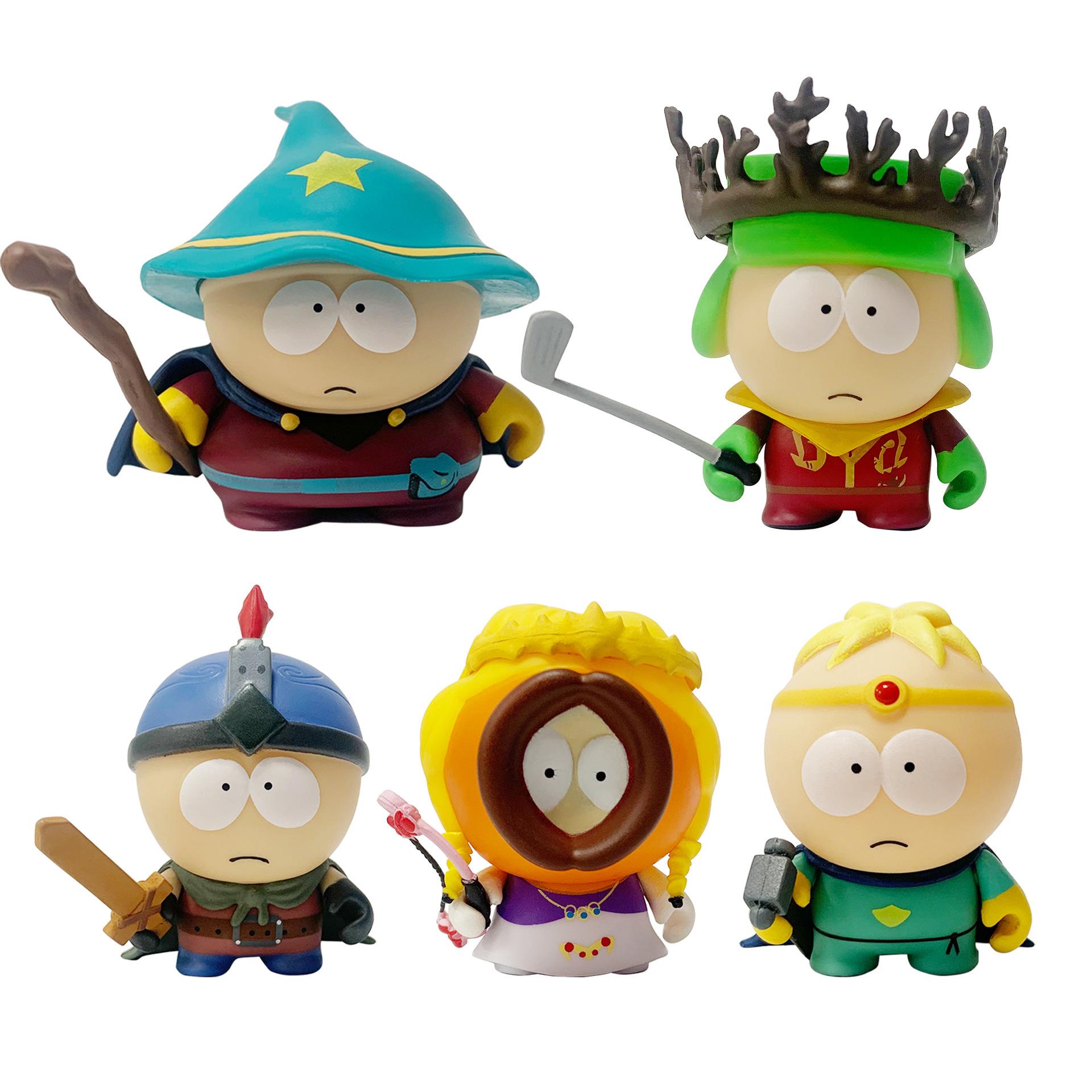 Фигурки South Park Картман Кайл Стэн Кенни Баттерс 5 шт. 5,5-7 см