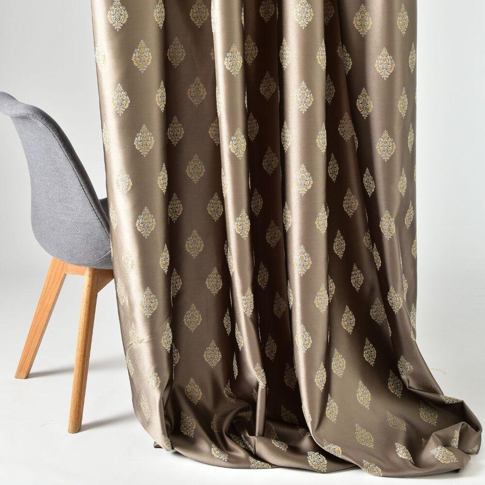 Ткань портьерная жаккардовая Вивьен V-5303 Визон (19131)