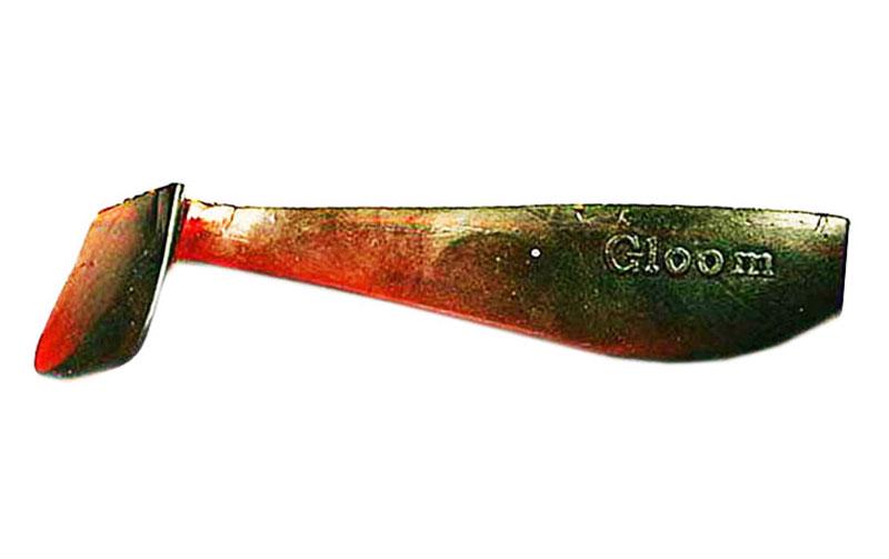 Силіконовий віброхвіст Fox Gloom №001 6 см Машинна олія (7315)