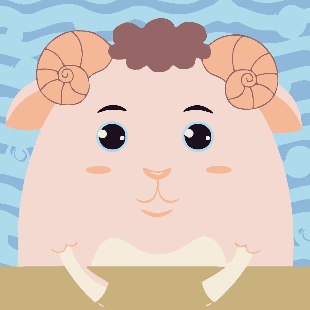 Картина по номерам Strateg Милость барашка 20х20 см (HH7069)