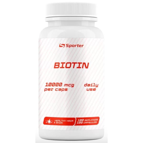 Витамин B для спорта Sporter Biotin 10000 мкг 100 капс. (000023793)