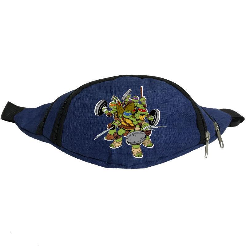 Поясні сумки-бананка Черепашки Ніндзя Turtle-002 Синій (1383868991)