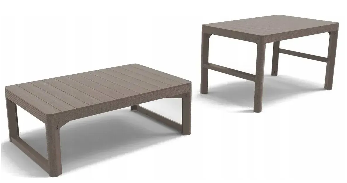 Стол для сада Keter Lyon раскладной Капучино (232296) - фото 5