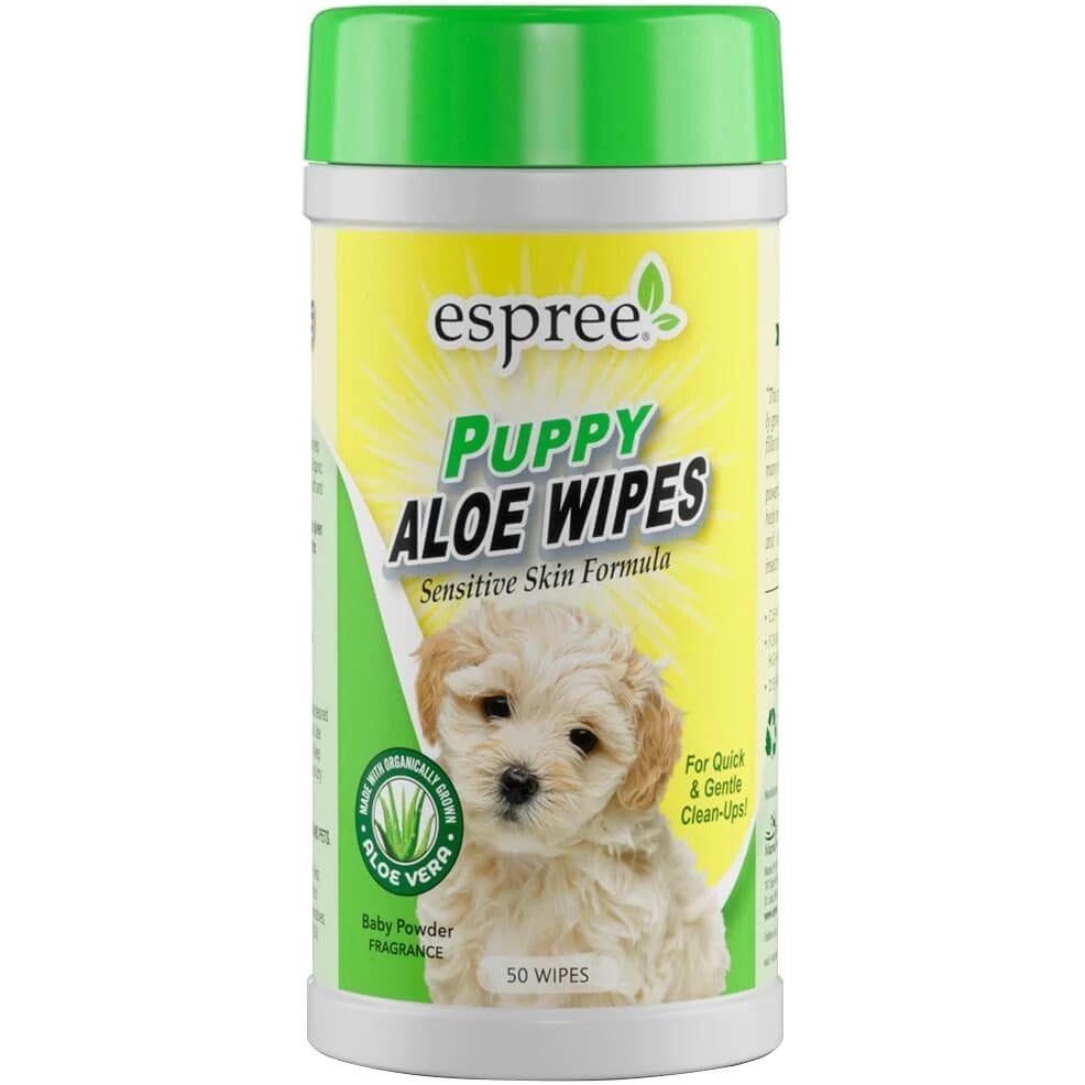 Влажные салфетки Espree Puppy Aloe Wipes для щенков 50 шт. (e01422)