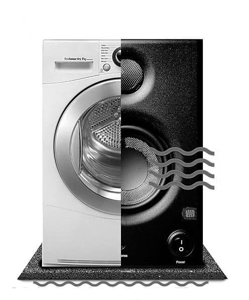 Килимок антивібраційний антиковзаючий ізолюючий 600х600х10 мм Графітовий - фото 2