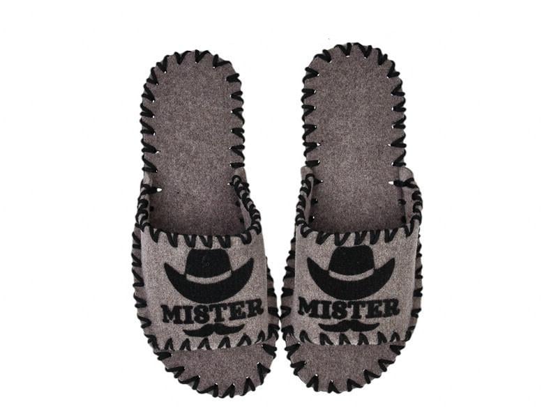 Тапочки фетровые мужские VENDS 305 р. 44-45 Бежевый