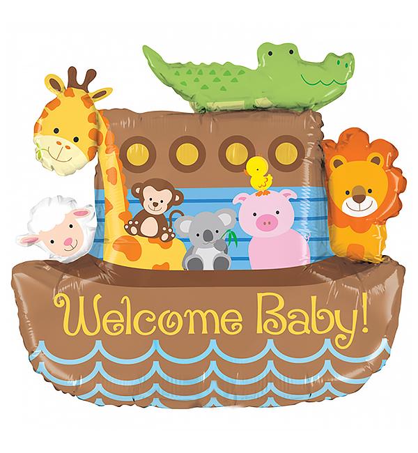 Воздушный шарик Welcome Baby 72x64 см (12736158)
