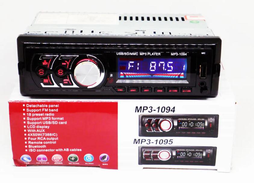 Автомагнітола 1DIN 1094BT Bluetooth/MP3/FM/USB/microSD/AUX (17502)