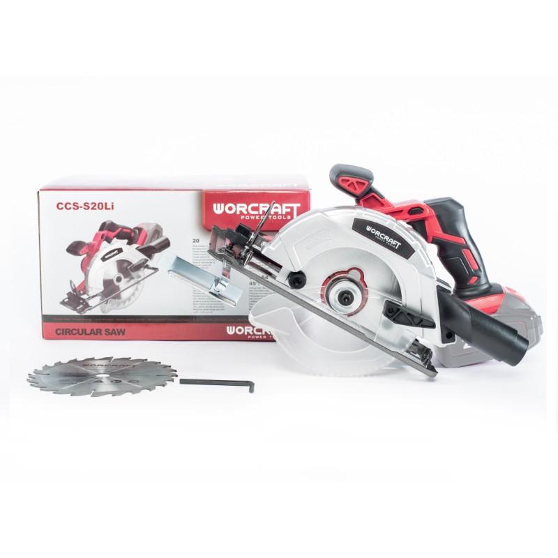 Дисковая пила аккумуляторная Worcraft CCS-S20Li без аккумулятора и зарядного диск 165мм (13010) - фото 9