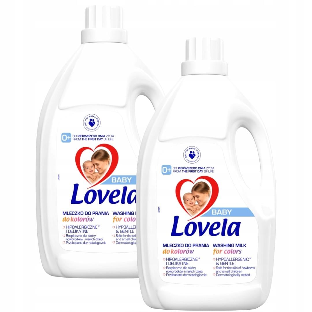 Рідина для прання Lovela дитяче молочко для кольорових речей 4,5 л х 2 шт. 100 прань (2503852559)