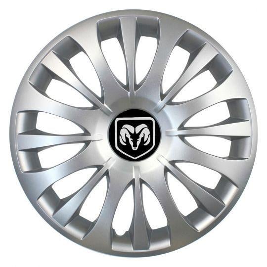 Автомобильные колпаки SKS 329 R15 с логотипом Dodge 4 шт. Серебристый