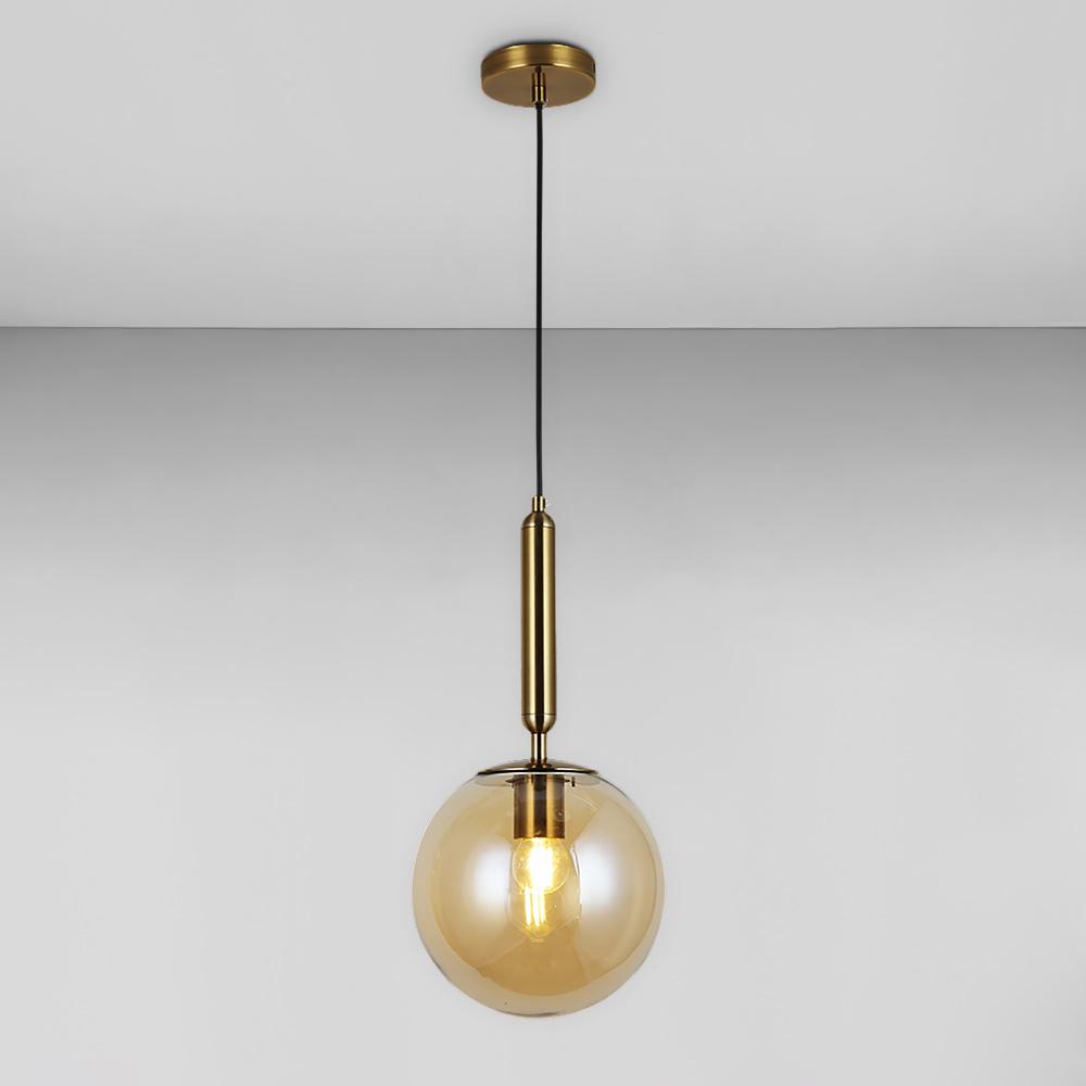 Люстра підвісна куля Light House LS-17184-1 BRZ/BR Бронзовий / Бурштиновий Люстра підвісна куля Light House LS-17184-1 BRZ/BR Бронзовий / Бурштиновий