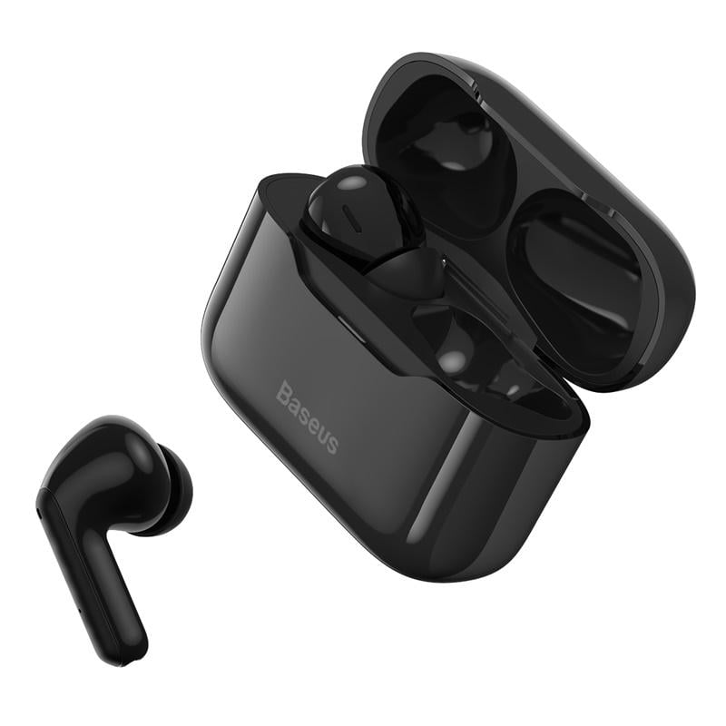 Навушники Bluetooth Baseus SIMU ANC True Wireless Earphone S1 NGS1-02 Black (25dda9b5) - фото 4