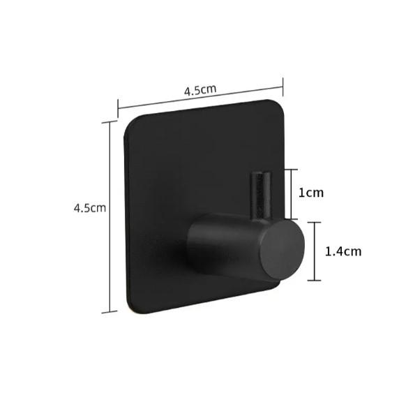 Крючок самоклеящийся из нержавеющей стали Черный - фото 4 Крючок самоклеящийся из нержавеющей стали Черный - фото 4