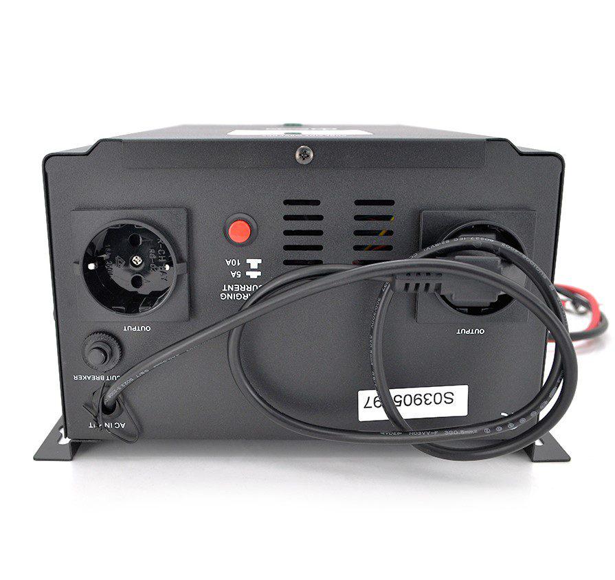 Джерело безперебійного живлення Europower PSW-EPWM12 із правильною синусоїдою 500VA 300W АКБ 12В заряд 5/10А (59096) - фото 2