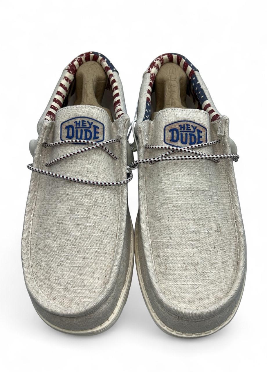 Мокасины мужские Hey Dude Wally Patriotic 4001-9CW р. 47 31 см Серый (2773159952) - фото 5 Мокасины мужские Hey Dude Wally Patriotic 4001-9CW р. 47 31 см Серый (2773159952) - фото 5