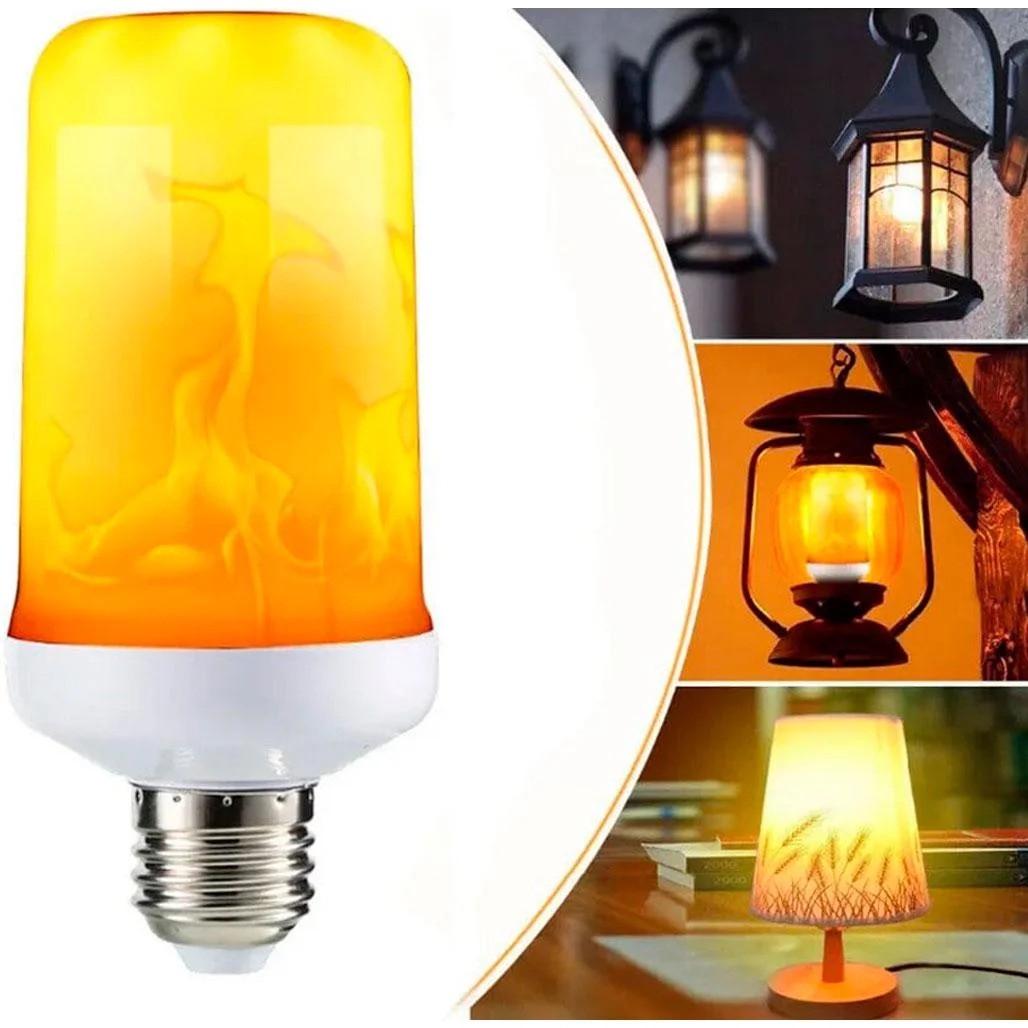 Лампа світильник Flame Light Bulb Е27 з ефектом полум'я - фото 2