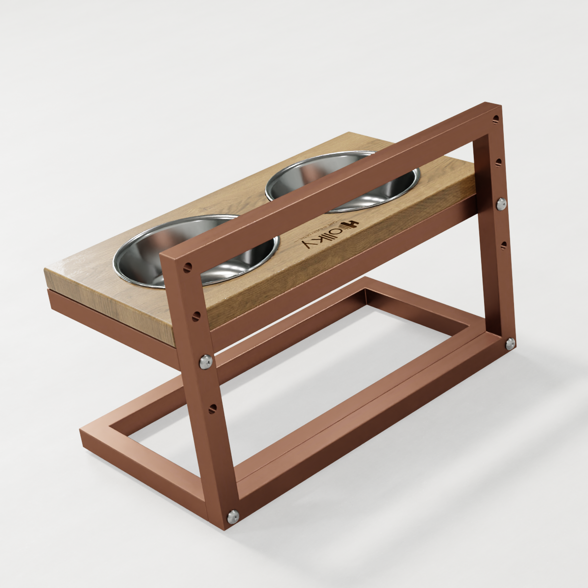 Миски на регулируемой подставке для маленьких собак Hollky Flex S 2х0,45 л (FS-422523-GLNT) - фото 3 Миски на регулируемой подставке для маленьких собак Hollky Flex S 2х0,45 л (FS-422523-GLNT) - фото 3